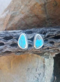 Arizona Turquoise and Sterling Silver Earrings Handmade
